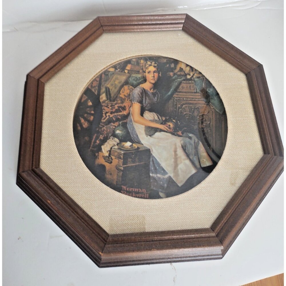 Norman Rockwell's Rediscovered Women "DREAMING IN THE ATTIC" Plate Knowles Limit